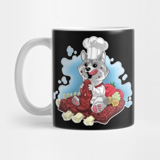 Dog Chef Illustration Mug